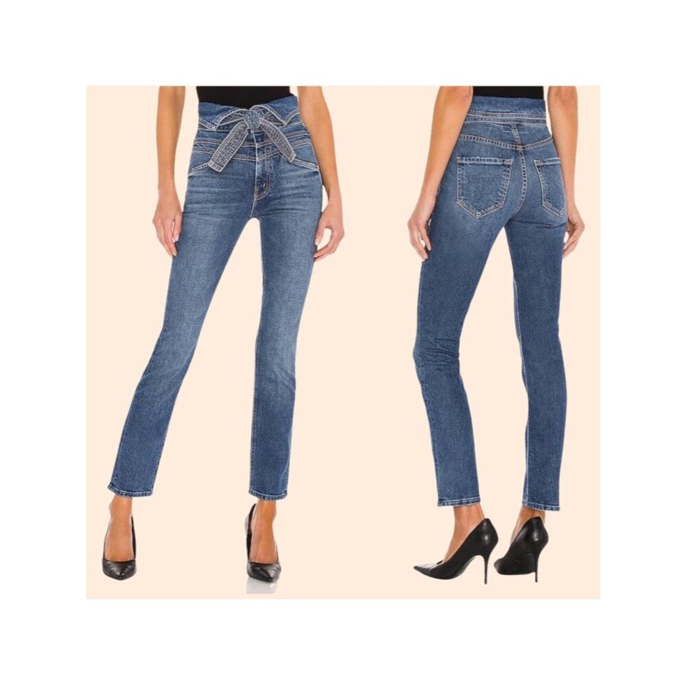 MOTHER SUPERIOR Triple Stack Dazzler Great Awakenings Straight Jeans Sz 25
